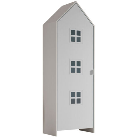 Armoire enfant en bois - Blanc - AGAMI
