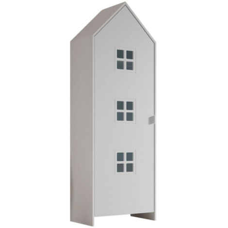 Armoire Enfant Maison "Casami Bruges" 171cm Blanc
