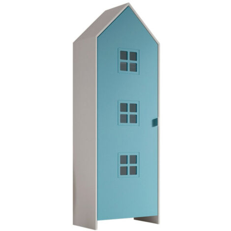 Armoire Enfant Maison "Casami Bruges" 171cm Bleu