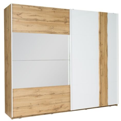 armoire garde robe wood deux portes coulissantes 250 cm