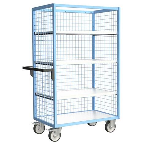 Armoire grillagée sans toit avec 3 étagères incluses - Plateau 1165x785mm - Charge max 500kg - 880725235