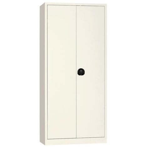 Armoire Haute à Portes Battantes CARAY 800x1800x380mm Ivoire - AH80PB/I