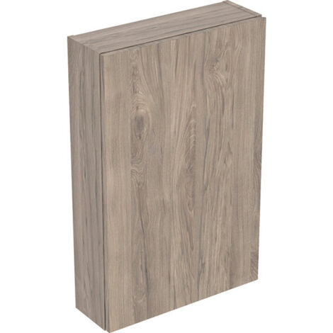 Armoire haute compacte Geberit iCon rectangulaire H70 1 porte Noyer Carya - GEBERIT 502.318.JR.1