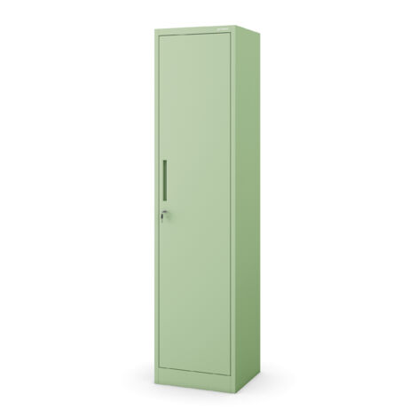 Armoire haute de bureau ALEX, 450 x 1850 x 400 mm, Fresh Style: vert pastel
