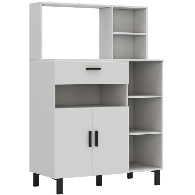 Armoire haute Emanuel, Blanc, 90 cm, Vicco