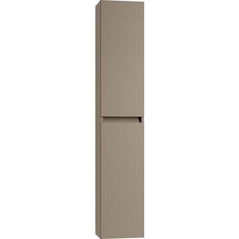 Armoire haute Kora 2.0 2 portes laqué brun sable mat 300x1600x270mm