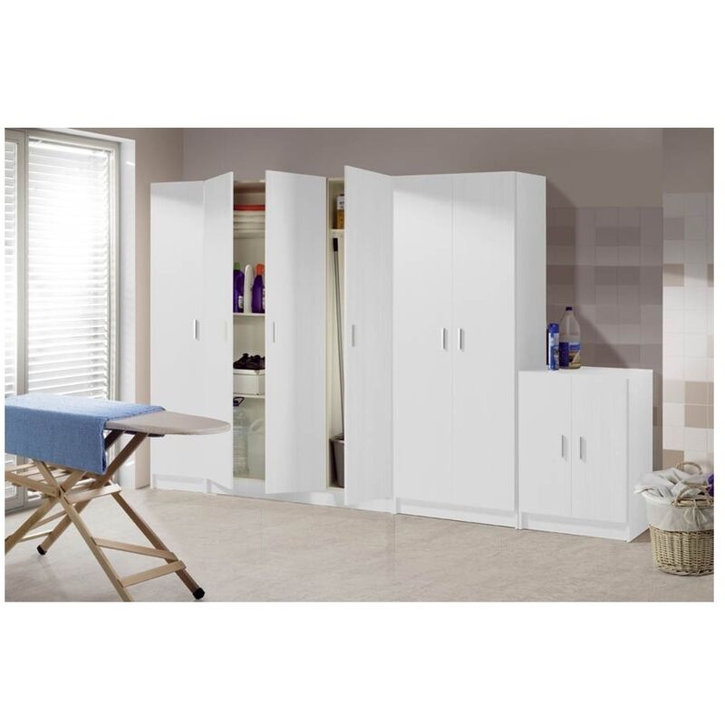 ARMOIRE HAUTE MULTIUSAGE FLORO - Blanc - 2 ARMOIRE HAUTE MULTIUSAGE FLORO - Blanc - 2