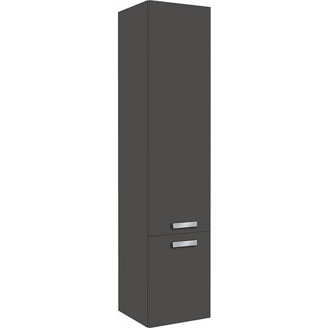 Armoire haute serie MAB 2 portes anthracite mat butée á droite 350x1585x370mm