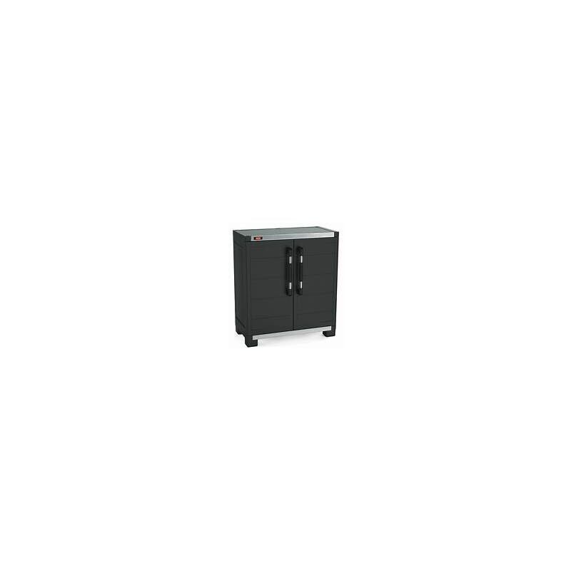 Armoire Basse xl Garage, Noir, 89 x 54 x 99 cm, Plastique - Keter