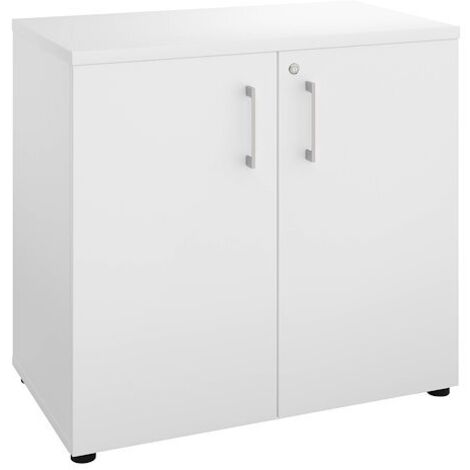 Armoire hauteur bureau ARCH H 75 x L 80 cm - blanc - Maxiburo