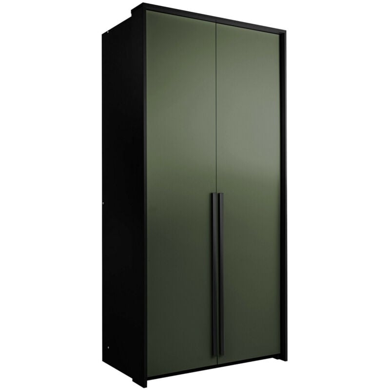 Mobilier1 - Armoire Calcalo 100, Vert, 217x101x65cm, Portes d'armoire: Avec des charnières, Nombre d'étagères: 0