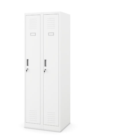 Armoire industrielle en métal pour les documents KACPER II, 600 x 1800 x 500 mm, blanche
