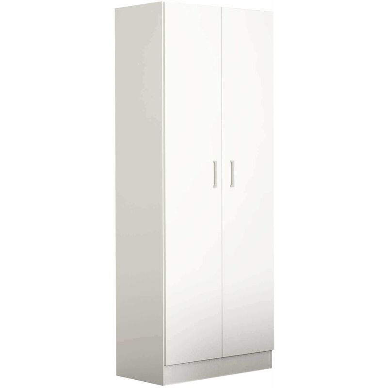 Armoire intérieure Armoire 2 portes en bois en bois bilaminé avec enchères Bianco - Bianco