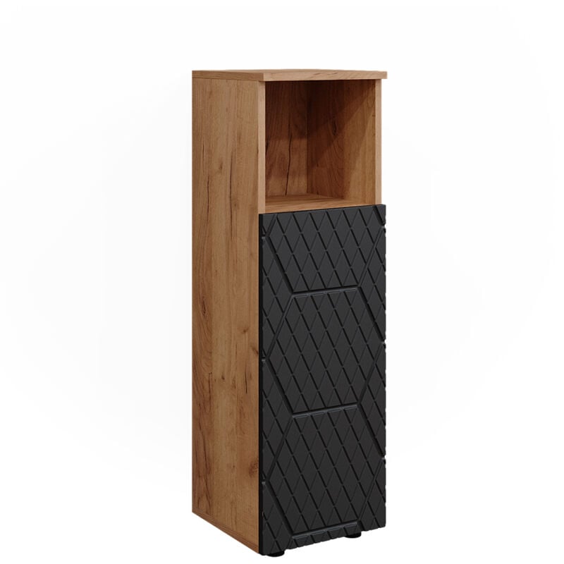 Vicco - Armoire midisch Irma, Anthracite rayé, 30 x 95 cm