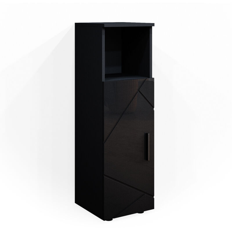 Vicco - Meuble de rangement de salle de bain Irma, Anthracite, 30 x 95 cm