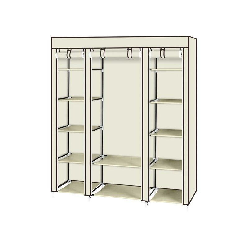 Dolaso - Armoire intissé 5 couches 12 compartiments 15045175-beige