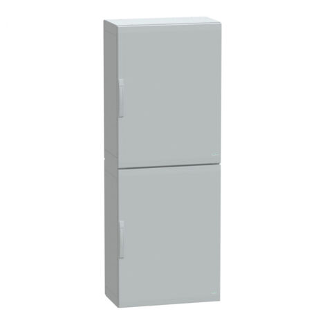 Armoire juxtaposable PLA polyester renforce grise RAL7035 2000x750x420mm porte pleine Thalassa SCHNEIDER