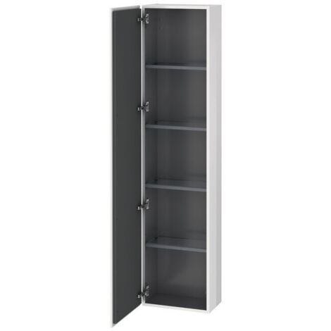 Armoire L-CUBE 400x243x1760mm ouverture droite blanc mat