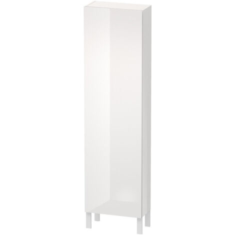 Armoire L-CUBE 500x243x1760mm ouverture gauche blanc brillant lack