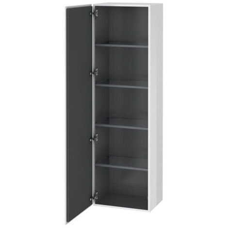 Armoire L-CUBE 500x363x1760mm ouverture gauche blanc brillant lack