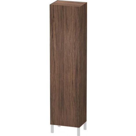 Armoire L-CUBE INDIVIDUAL 250/500x200/363x1321/2000mm ouverture gauche noyer foncé