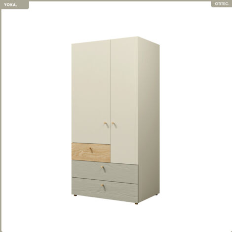 Armoire - L.90 x H.185 x P.60 - YOKA