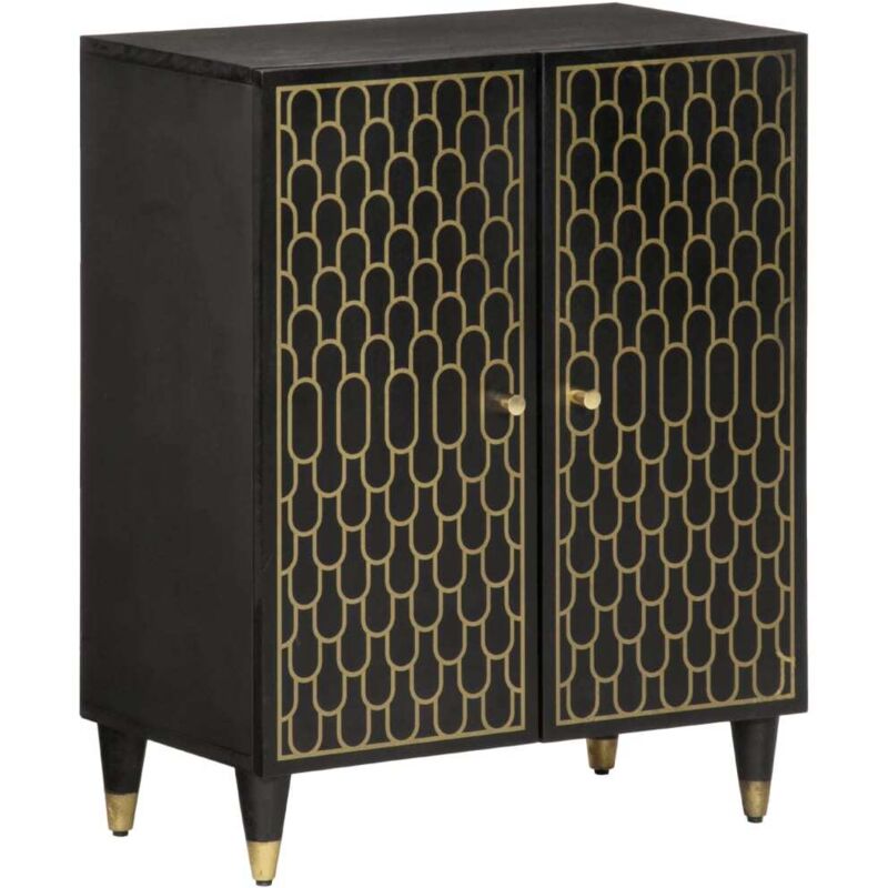 Armoire latérale 60x33x75 cm bois massif de manguier vidaXL