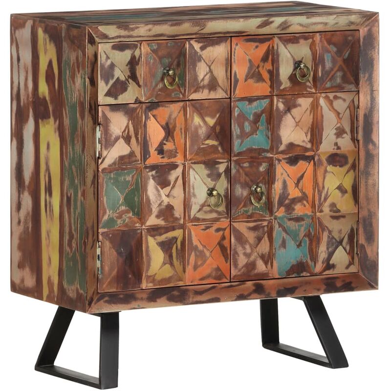 Vidaxl - Armoire latérale 70x35x75 cm Bois de récupération solide