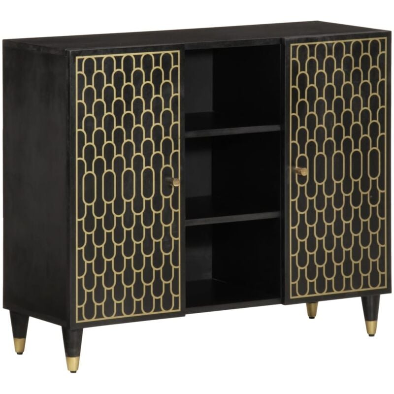 Vidaxl - Armoire latérale 90x33x75 cm bois massif de manguier