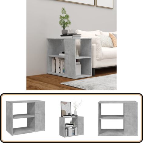 Armoire latérale Gris béton 60x30x50 cm Aggloméré - Meuble De Rangement - Buffet - Meuble TV - Commode - Armoire Laterale
