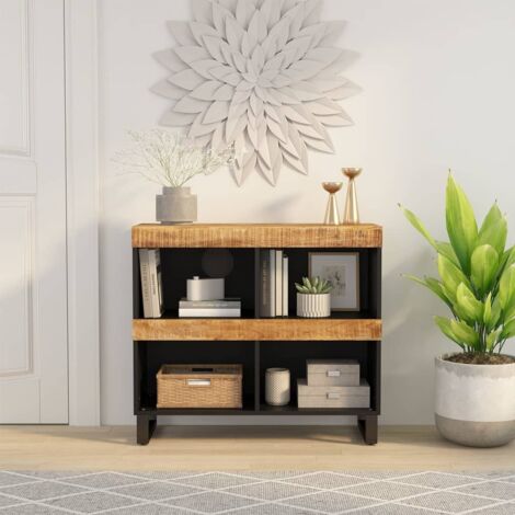 Armoire latérale  Meuble de Rangement Commode 85x33x75 cm bois massif de manguier 28534