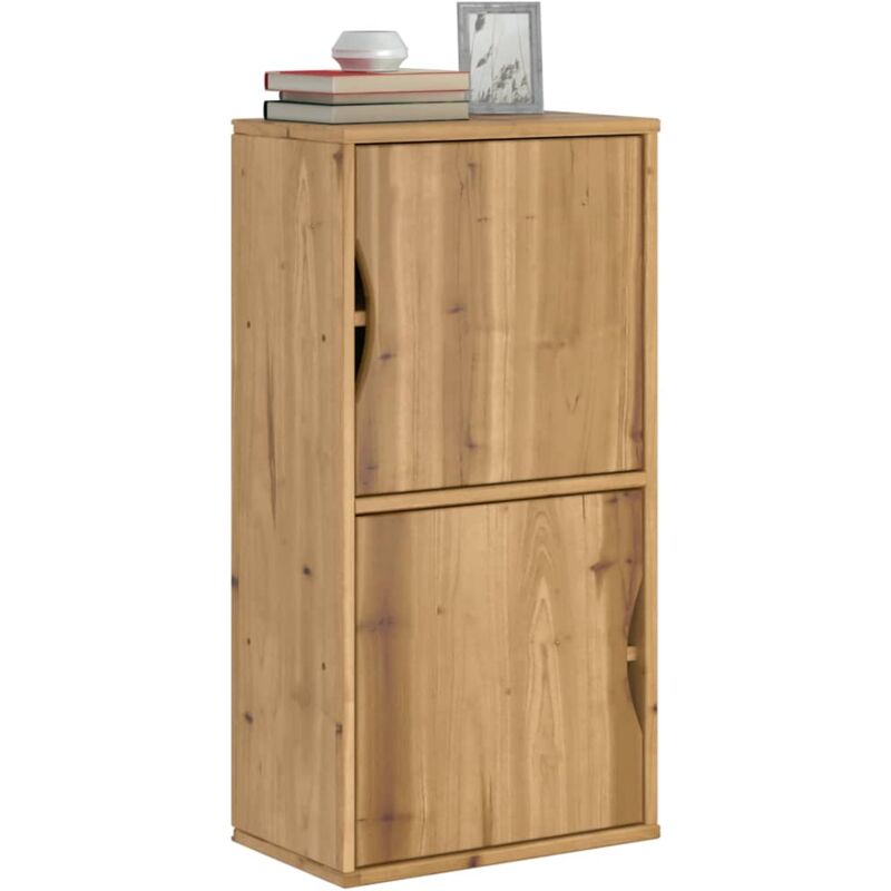 Armoire latérale odda 40x24x79 cm bois massif pin - Vidaxl