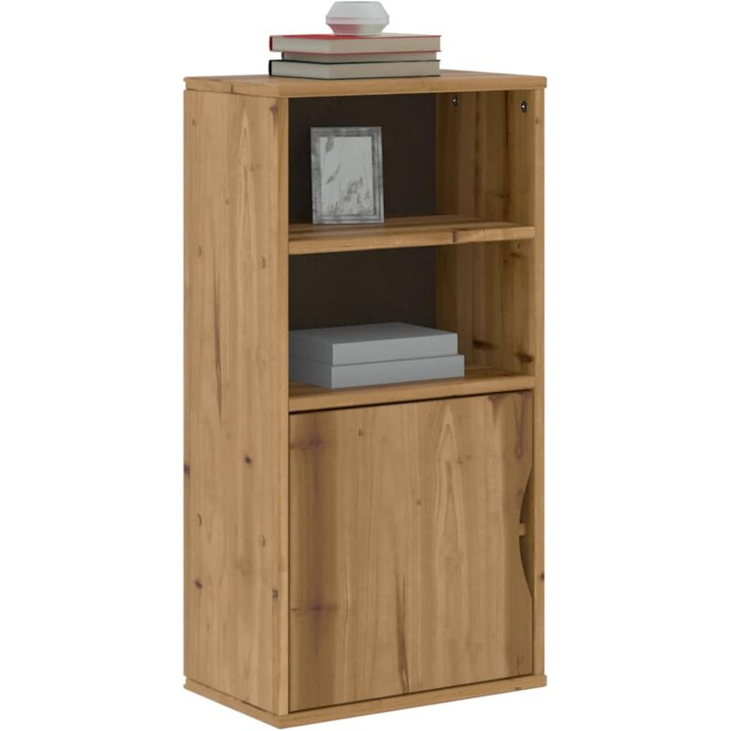 Armoire latérale odda 40x24x79 cm bois massif pin Vidaxl