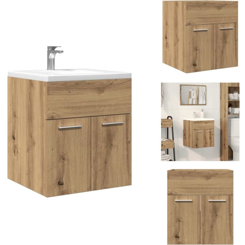 Armoire lavabo de salle de bain chêne artisanal bois ingénierie - Meuble Lavabo De Salle De Bain - Meubles Lavabo De Salle De Bain - Placard Lavabo