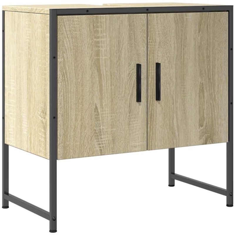 Vidaxl - Armoire lavabo de salle de bain chêne sonoma 60x33x60 cm