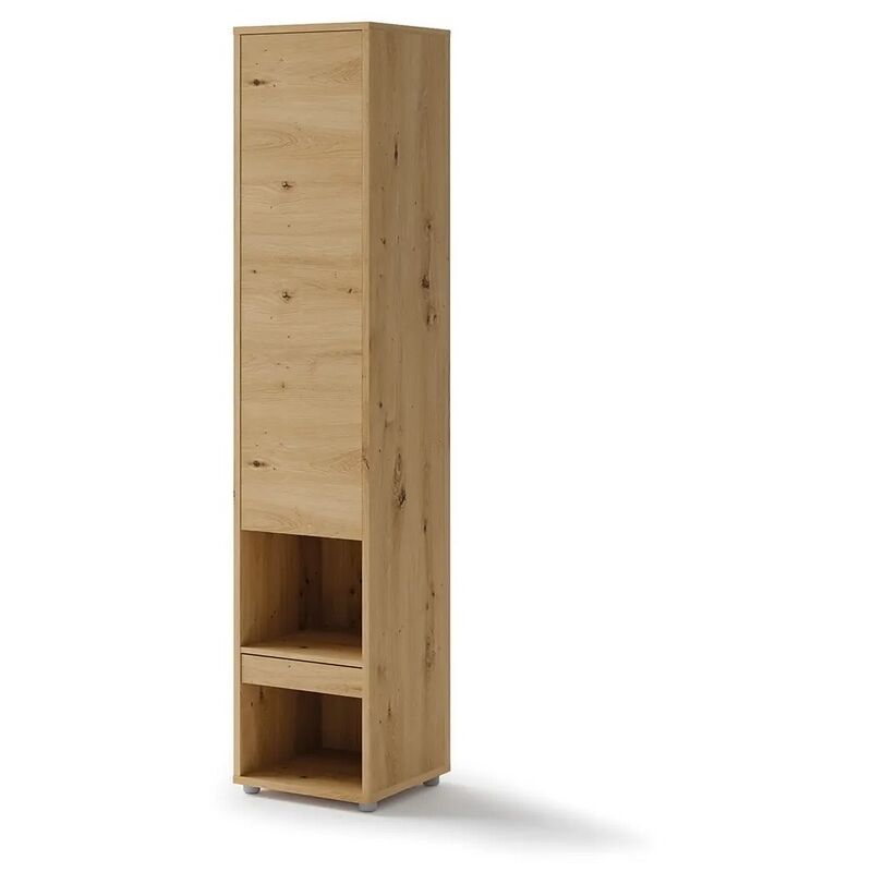 Bim Furniture - Armoire Lenart bc 07 colonne de chambre à coucher cm46x45x217h chêne