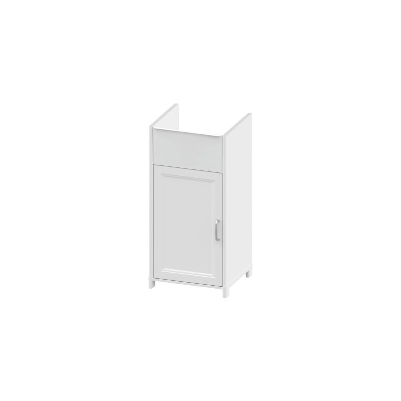 Marca - Meuble buanderie 39x39x78 cm pour évier 1 porte blanc Mini