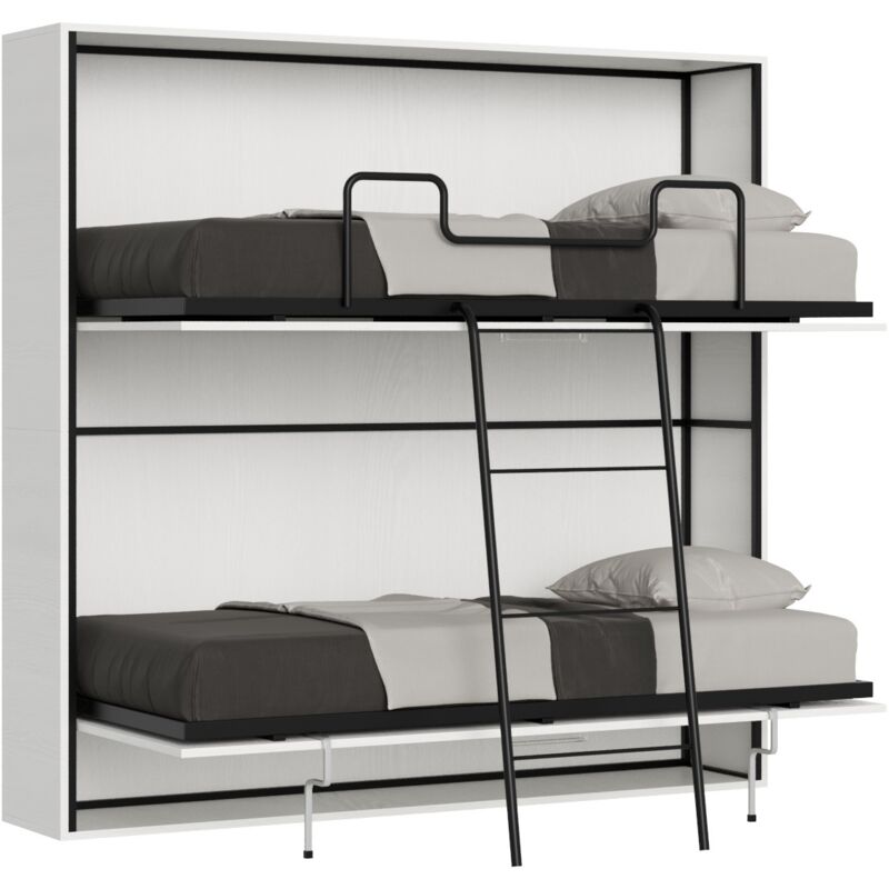 Lit double horizontal Kando en Frêne Blanc