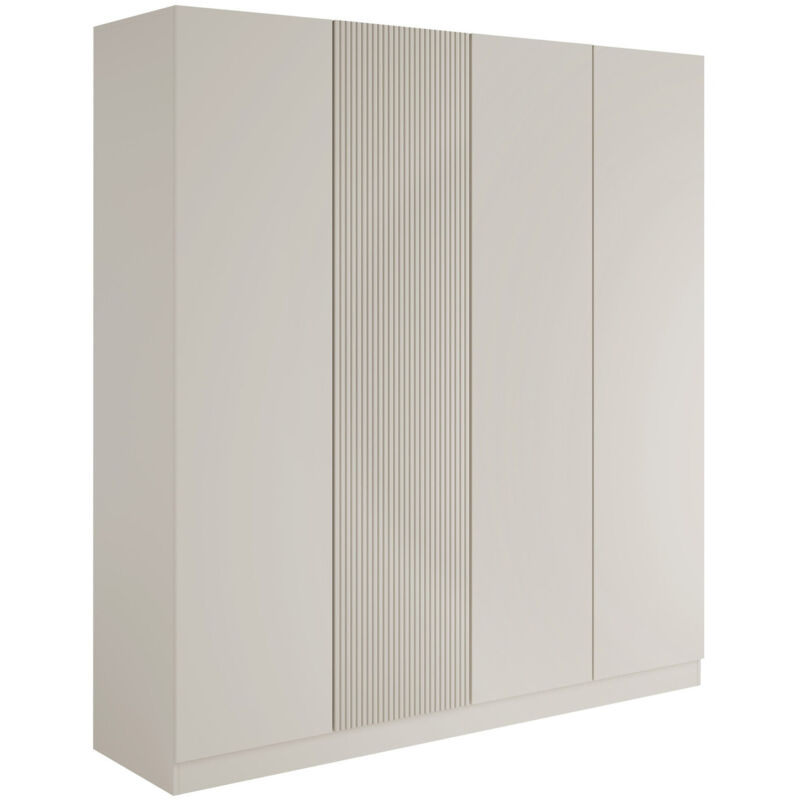 Mobilier1 - Armoire Lunole 107, Cachemire, 220x205x55cm, Portes d'armoire: Avec des charnières, Nombre d'étagères: 0