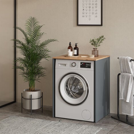 Armoire machine à laver Viktor, Anthracite/chêne doré, 68x88.2cm, Vicco