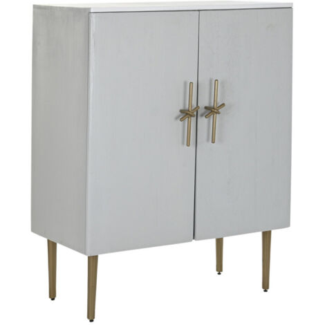 Armoire Mangue Fer 85X45X110 Lien Blanc