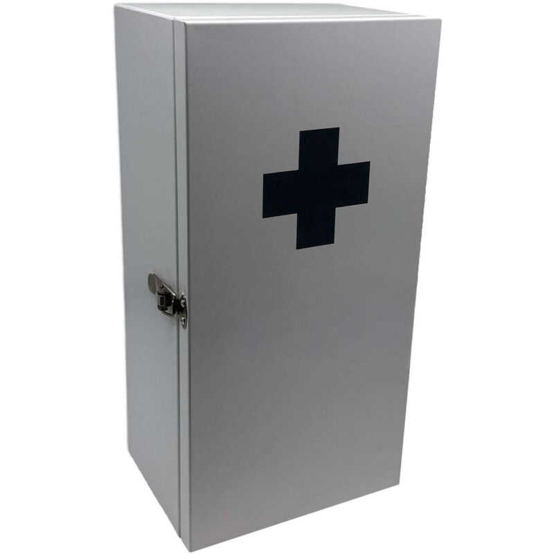 Armoire medicale xxl en fer blanc 3 etageres