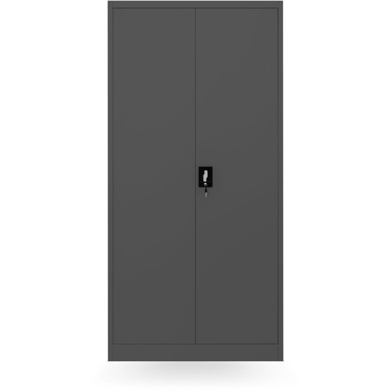 Armoire de rangement métallique DAWID, 900 x 1850 x 450 mm, anthracite