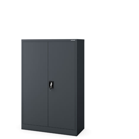 Armoire métallique de bureau pour dossiers KEVIN, 900 x 1400 x 400 mm, anthracite