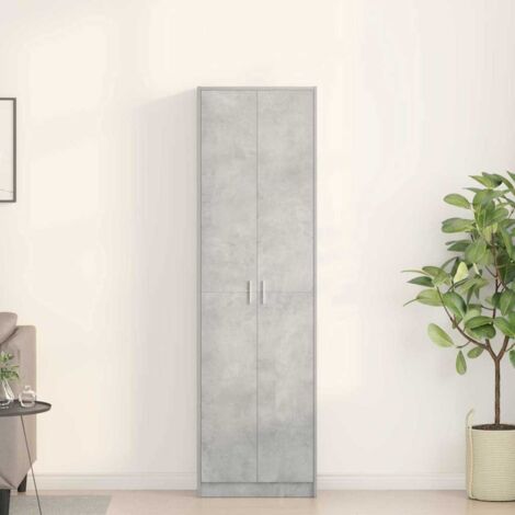 Armoire-Meuble de rangement Gris béton 55 x 25 x 189 cm Bois d'ingénierie 377999