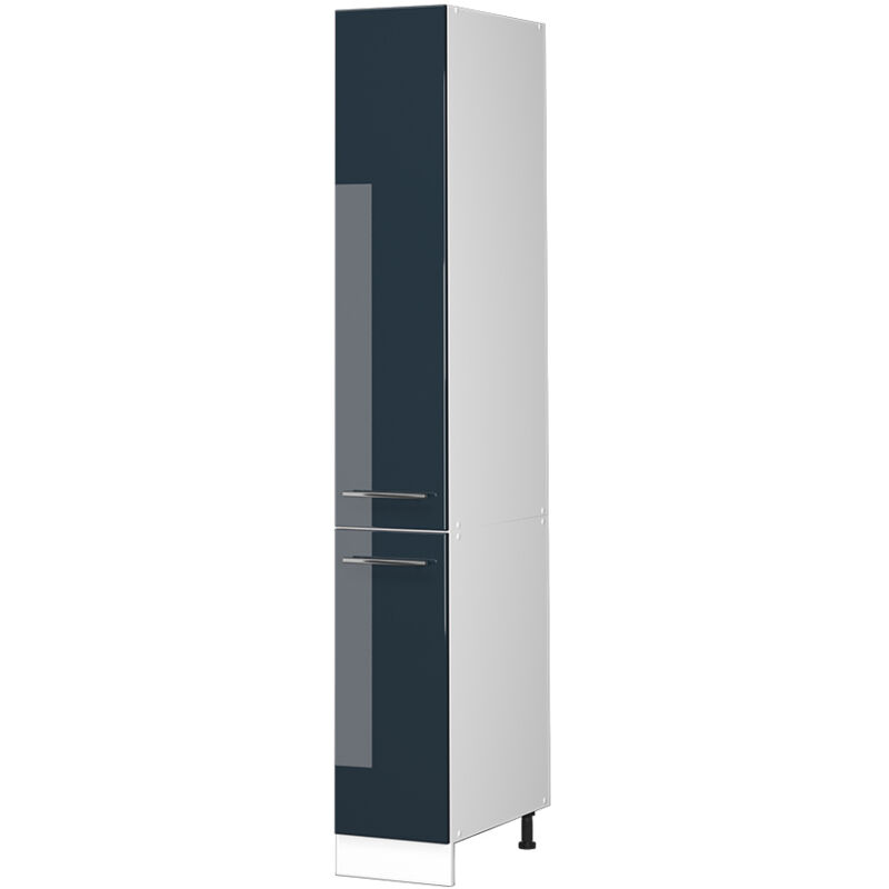 Vicco - Meuble haute de cuisine Fame-Line, Bleu foncé brillant, 30 cm