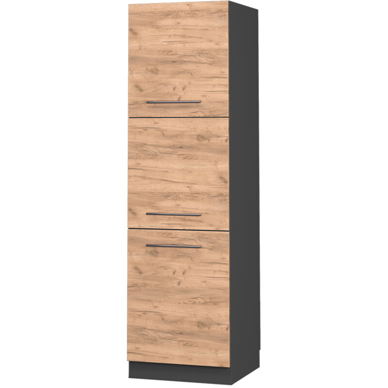 Vicco - Meuble pour four Fame-Line, Chêne de force doré, 60 cm