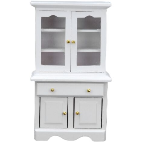 Meubles maison de poupée 1:12 : chambre complète bois pour collectionneur