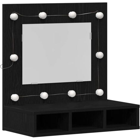 Armoire Miroir Chêne noir 62 x 31,5 x 62 cm Bois d'ingénierie vidaXL