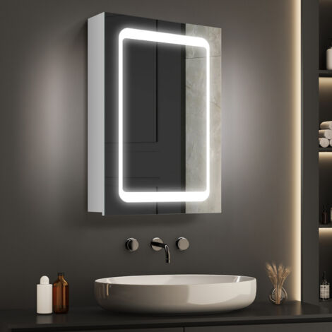 Armoire De Toilette WILL Blanc - Dimensions L30 X H60 X P17.5 Cm, Porte Réversible, étagère Réglable